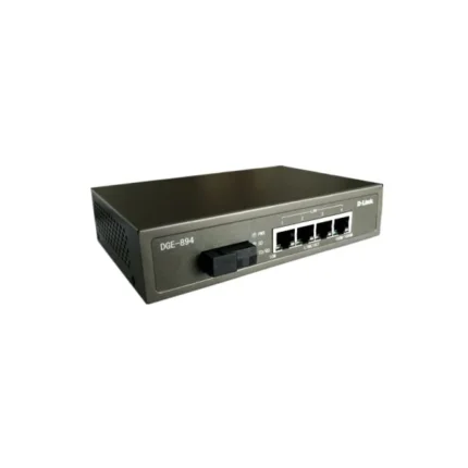 DGE-894/A, D-Link DGE-894 Series, Gigabit Media Converter, 4x10/100/1000Base-T, 1x1000Base-LX, 20km SC