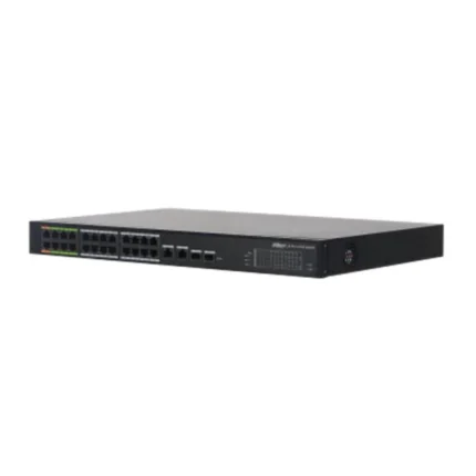LR2226-24ET-360, Dahua LR2226 Series Switch, 24xPoE/8xePoE/No Fan & PSU