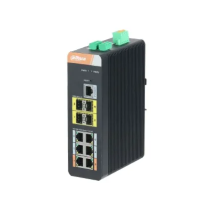 PFS4410-6GT-DP, Dahua PFS4410 Switch, 10-Port Managed/6-Port PoE/Industrial Grade