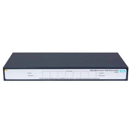 JH330A, HKShanhai Group Limited HPE 1420 Switch, 8xGE PoE+/64W PoE Power/Unmanaged