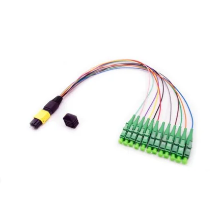 Neutral-MPOM-0-35M-12SC-OM3-12C-0-9mm-FO0-35-L, Neutral MPOM Series Fiber Patch Cord, MPO/UPC male-12*SC/UPC, 0.35M, OM4, 12 Cores