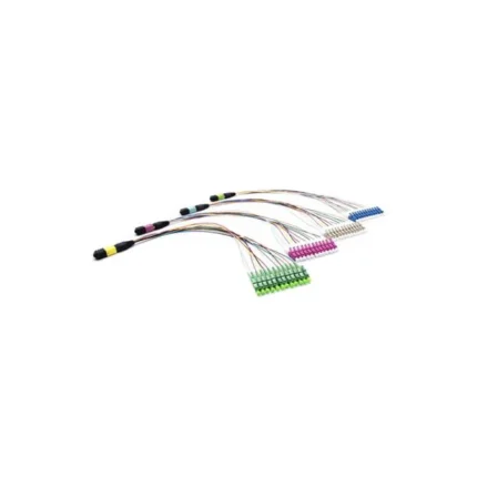 Neutral-MPOM-0-35M-12LC-OM3-12C-0-9mm-FO0-35-L, Default MPOM Series Patch Cord, MPO/UPC male-12*LC/UPC, 0.35m length, OM3, 12 cores